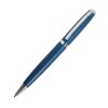 Ручка шариковая, алюминий/пластик, серебристые элементы, синяя