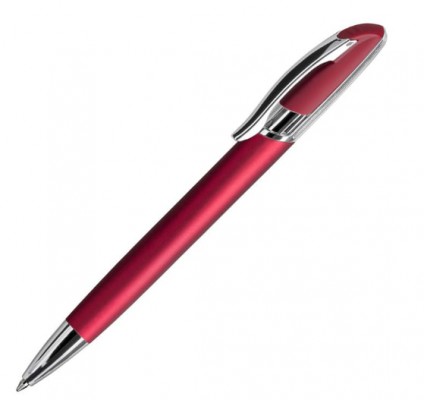 Ручка шариковая, металл, красный/серебристый