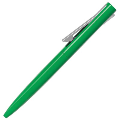 Ручка шариковая, зеленый/серый, металл/пластик