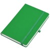 Бизнес-блокнот,  А5, в клетку,135х210 мм, Silk Touch, искуственная кожа, зеленый
