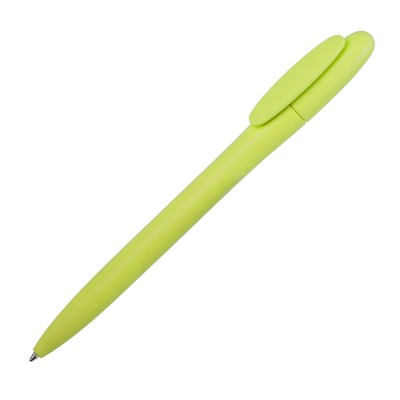 Ручка шариковая, пластиковая, зеленое яблоко