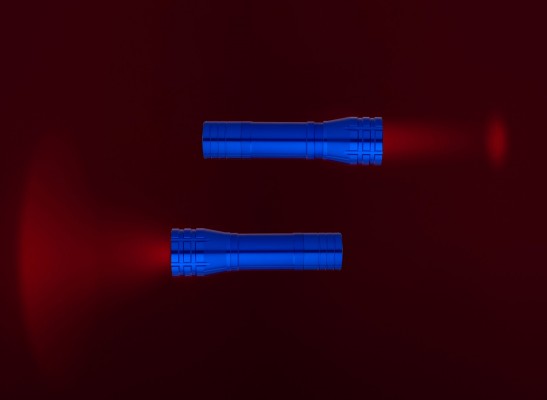 Фонарик с фокусировкой луча 8,7х2см синий
