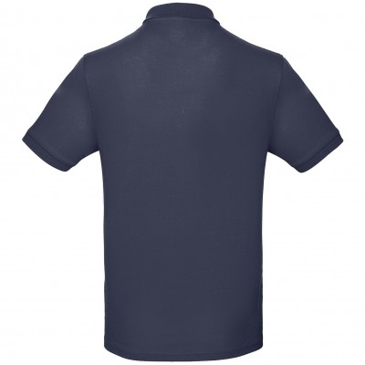 Рубашка поло мужская из органического хлопка 170г/м² темно-синяя