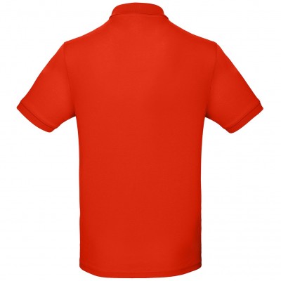 Рубашка поло мужская из органического хлопка 170г/м² красная