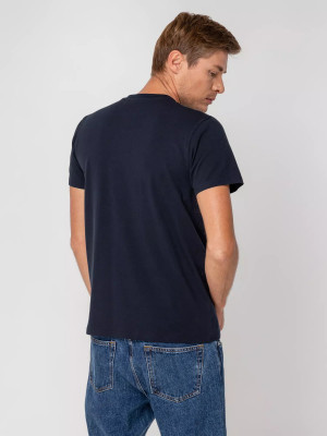 Футболка 190 г/м², хлопок 95%, эластан 5%, темно-синяя (navy)