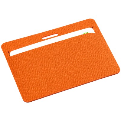 Чехол для карточки 7,4х9,5см, оранжевый