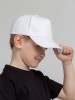 Бейсболка детская 260 г/м², 5 клиньев, белая