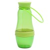 Бутылка-соковыжималка для воды 600мл с контейнером для фруктов, зеленая