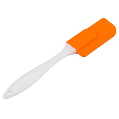 Лопатка кухонная пластик/силикон, оранжевая