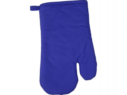 Прихватка-рукавица 30х18х2см синяя