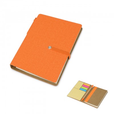 Набор стикеров с ручкой и блокнотом, оранжевый