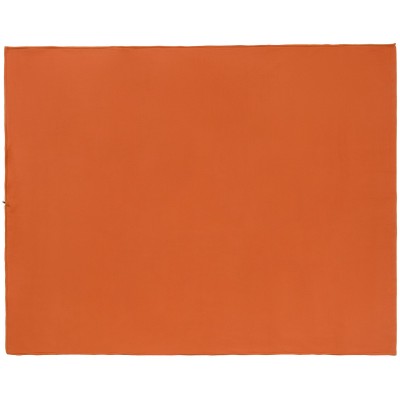 Плед-спальник 145х175см, флис, оранжевый