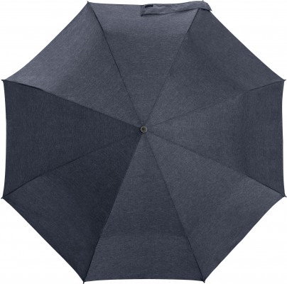 Зонт складной с системой защиты от ветра, темно-синий меланж