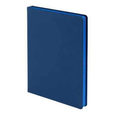 Ежедневник Shall, недатированный, 15х21 см, софт-тач, синий