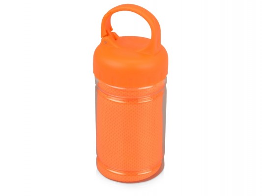 Набор для фитнеса: охлаждающее полотенце и бутылка 300мл, оранжевый