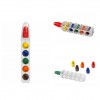 Набор 6 цветных восковых карандашей в прозрачной упаковке