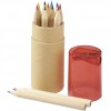 Набор 12 цветных карандашей с точилкой, красный