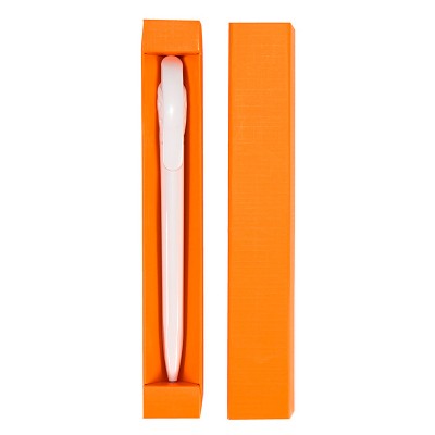 Чехол для одной ручки 27х175мм, дизайнерский картон, оранжевый