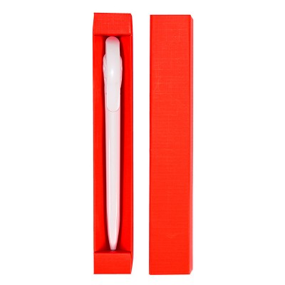 Чехол для одной ручки 27х175мм, дизайнерский картон, красный