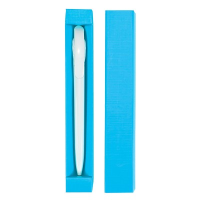 Чехол для одной ручки 27х175мм, дизайнерский картон, голубой