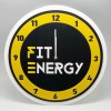 Часы настенные из акрила по индивидуальному дизайну "FIT ENERGY"