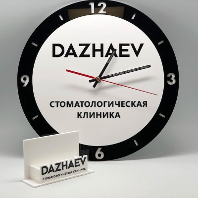 Настольная подставка из акрила под визитки по индивидуальному дизайну