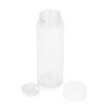 Бутылка для воды, 550 мл, d6,4 х 19,5 см, ПЭТ, белый/прозрачный