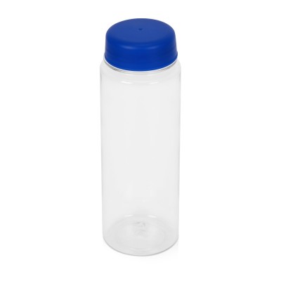 Бутылка для воды, 550 мл, d6,4 х 19,5 см, ПЭТ, синий/прозрачный