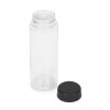 Бутылка для воды, 550 мл, d6,4 х 19,5 см, ПЭТ, черный/прозрачный