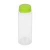 Бутылка для воды, 550 мл, d6,4 х 19,5 см, ПЭТ, зеленое яблоко/прозрачный
