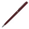 Ручка пластиковая шариковая, пластик/металл, d0,8 х 13 см, бордовый матовый/серебристый