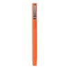 Ручка пластиковая шариковая,  квадратная, пластик/soft-touch , оранжевый