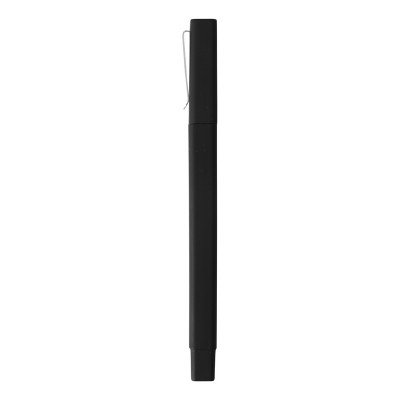 Ручка пластиковая шариковая,  квадратная, пластик/soft-touch , черный
