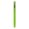 Ручка пластиковая шариковая,  квадратная, пластик/soft-touch , зеленое яблоко