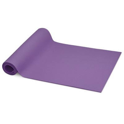 Коврик для фитнеса и йоги, полиэстер и пена ПЭ, 60 х 170 х 0,5 см,  пурпурный