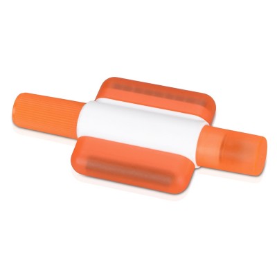 Маркер восковой+щеточки для чистки оргтехники, 8,6 х 3,8 х 1,2 см, пластик, белый/оранжевый