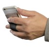 Картхолдер для телефона с отверстием для пальца, 8,6 х 5,8 см, силикон, черный