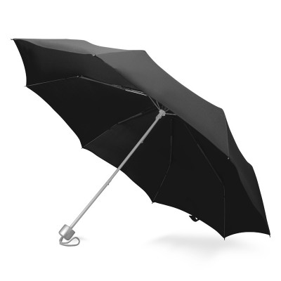Зонт складной, механический, черный.