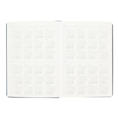 Ежедневник 15х21см., недатированный, срез-серебро, синий