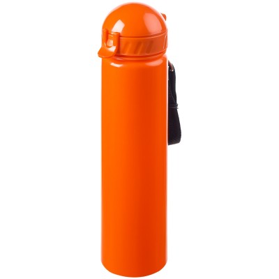 Бутылка для воды с трубочкой 500мл оранжевая
