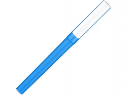 Ручка-подставка пластиковая шариковая трехгранная, голубая