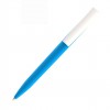 Ручка шариковая ZET, софт-тач, голубая