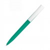 Ручка шариковая ZET, софт-тач, зеленая