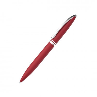 Ручка шариковая "Roct", покрытие soft touch,  красная