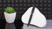 Ручка шариковая "Roct", покрытие soft touch,  черная
