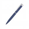 Ручка шариковая АЙС, покрытие soft touch,  синяя