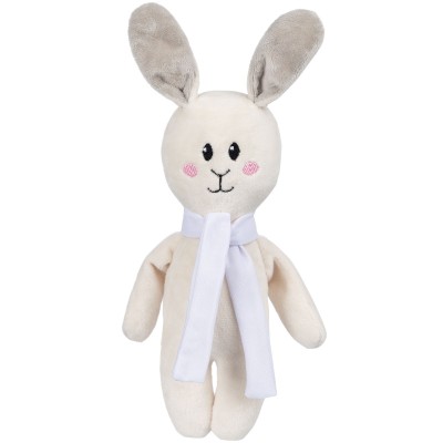 Игрушка заяц с белым шарфом