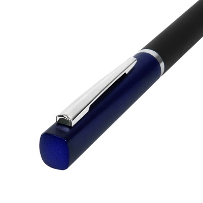 Ручка шариковая пластик/металл, покрытие софт тач, синяя