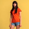 Футболка женская 150 г/м2,  100% хлопок, розовая
