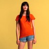 Футболка женская 150 г/м2,  100% хлопок, красная
